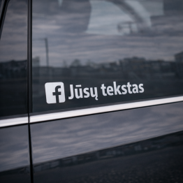 Facebook lipdukas su Jūsų tekstu Facebook lipdukas su Jūsų tekstu