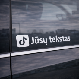 TikTok lipdukas su Jūsų tekstu TikTok lipdukas su Jūsų tekstu