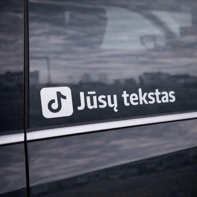 TikTok lipdukas su Jūsų tekstu