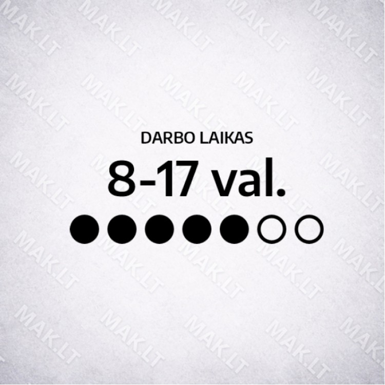 Darbo laiko lipdukas Nr. 4