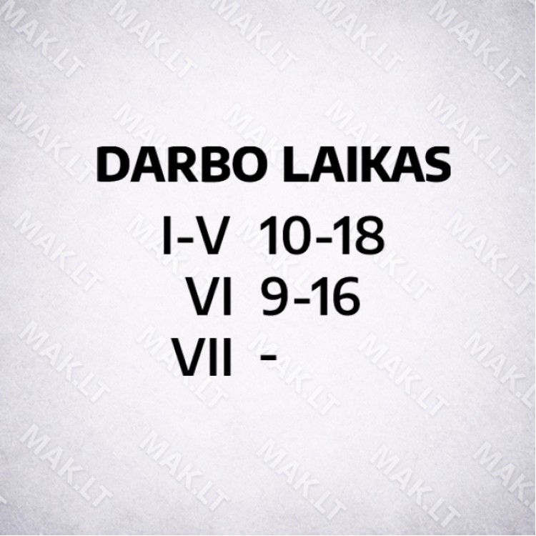 Darbo laiko lipdukas Nr. 3